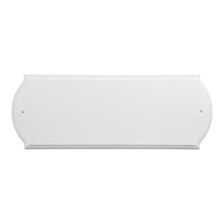 Hillman HILLMAN White Plastic Paintable Address Plate, PK3 848711